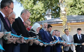Cumhurbaşkanı Erdoğan 41 Eserin kurdelesini  kesti